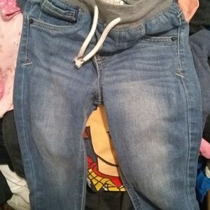 Toddler girl skinny jeans with tie